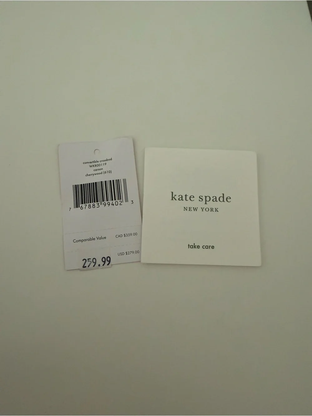 kate spade Burgundy Crossbody/shoulder bag with Gold Chain and Leather Strap